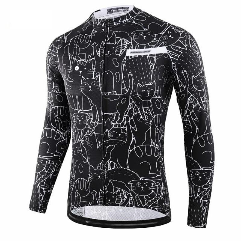 Maillot de vélo Chat manches longues