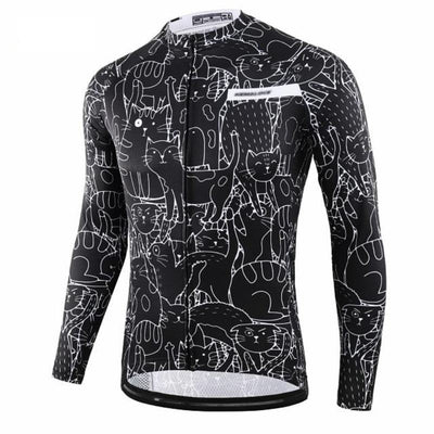 Maillot de vélo Chat manches longues