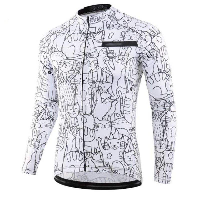 Maillot de vélo Chat manches longues