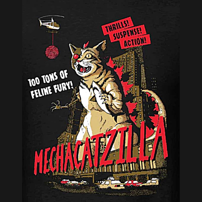 T-Shirt Mecha Catzilla - Vraiment-chat
