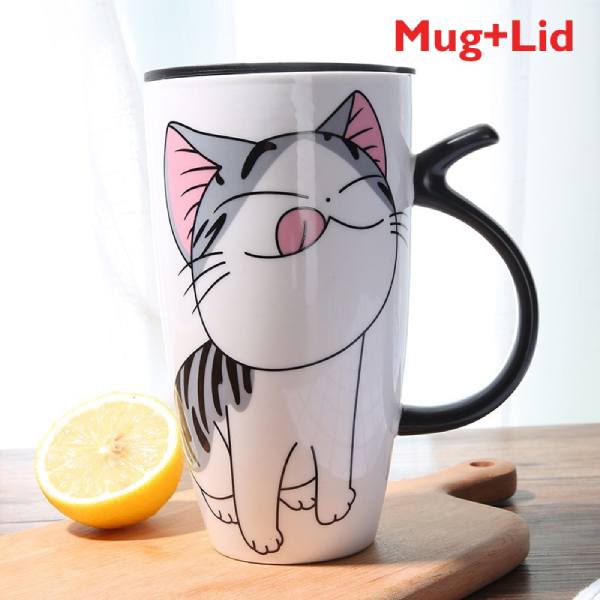 Mug Chat Avec Couvercle