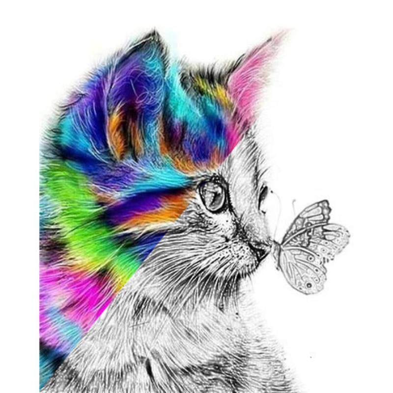 Peinture Chat par Numéro - Vraiment-chat