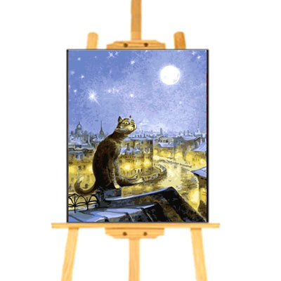 Peinture par Numéros Chat sur Toit - Vraiment-chat