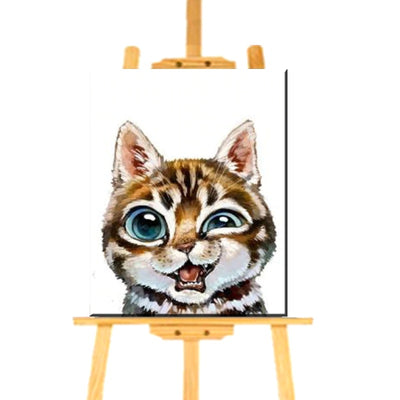 Peinture par Numéro Chat qui grimace - Vraiment-chat