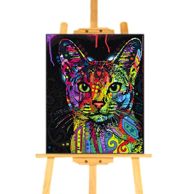 Peinture par numéro Chat Pop Art - Vraiment-chat