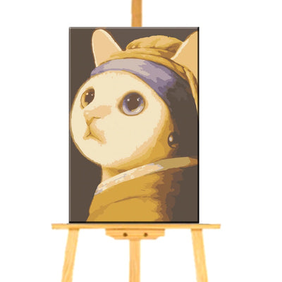 Peinture par Numéro Chat à la Perle - Vraiment-chat