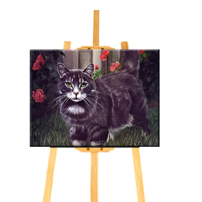 Peinture par Numéro Chat dans le Jardin - Vraiment-chat