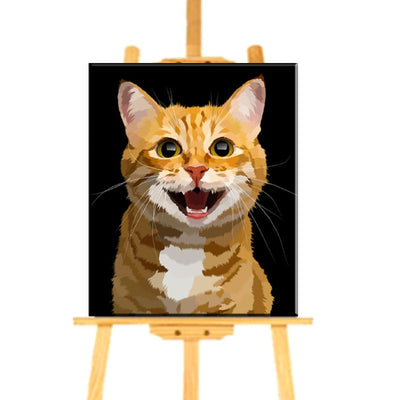 Peinture par Numéro Chat Roux - Vraiment-chat