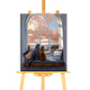 Load image into Gallery viewer, Peinture par numéro Couple de Chats à la Fenêtre - Vraiment-chat