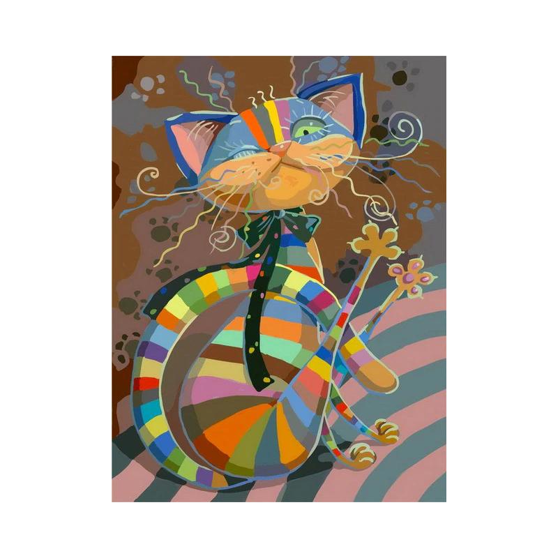 Peinture par Numéro Chat de Cirque - Vraiment-chat