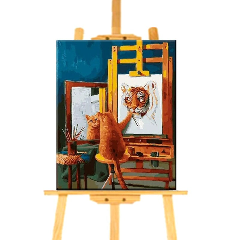 Peinture par numéro Autoportrait de Chat – Vraiment-chat