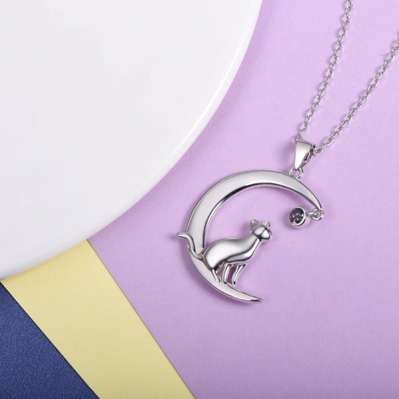 Pendentif Chat Argent - Vraiment-chat
