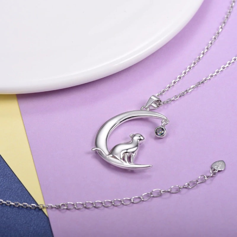 Pendentif Chat Argent - Vraiment-chat