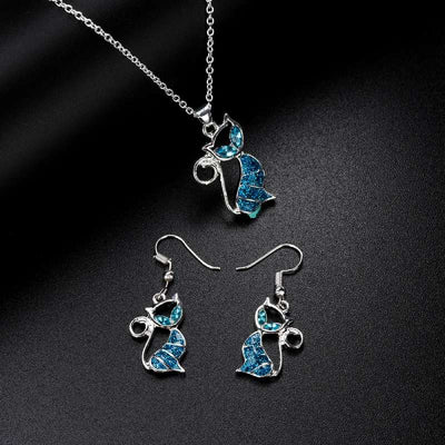 Pendentif Chat Bleu - Vraiment-chat