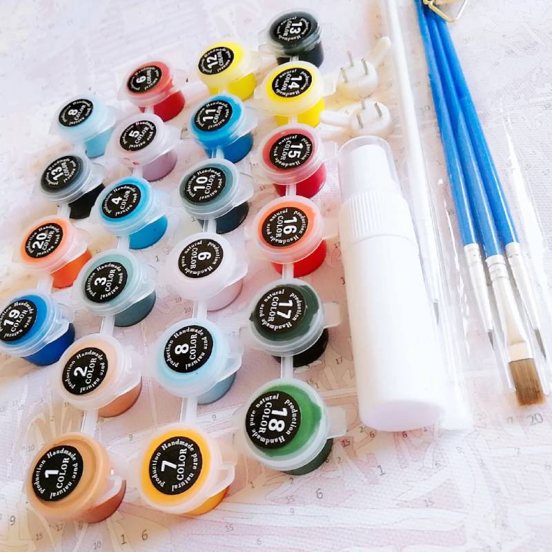 Peinture par Numéro Chat et Bulles - Vraiment-chat