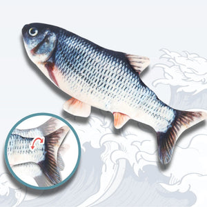 poisson qui bouge pour chat bleu Funfish - Vraiment-chat