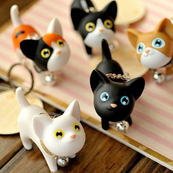 porte-clé chat à clochette - Vraiment-chat
