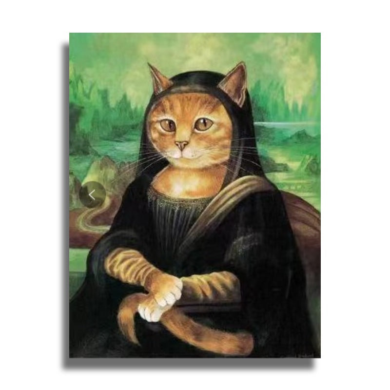 Poster Chat Mona Lisa - Vraiment-chat