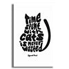 Poster chat noir Sigmond Freud - Vraiment-chat