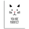 poster mural chat you are purrfect - Vraiment-chat