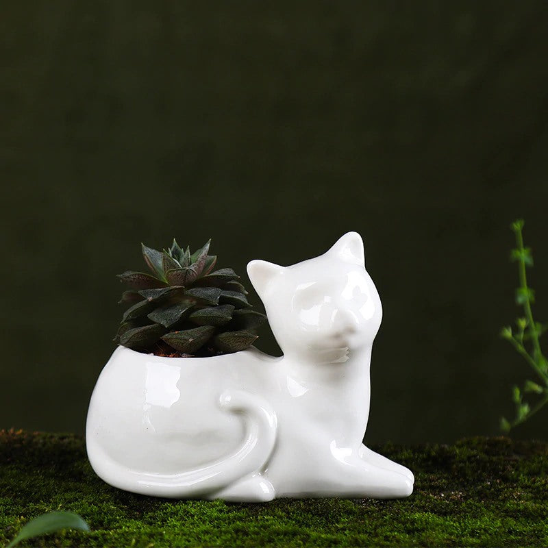 Pot en Céramique Chat pour Bureau - Vraiment-chat