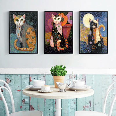Poster Chat Art Nouveau - Vraiment-chat