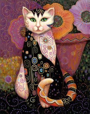 Poster Chat Art Nouveau - Vraiment-chat