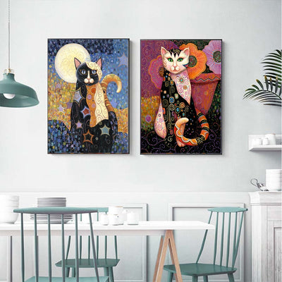Poster Chat Art Nouveau - Vraiment-chat