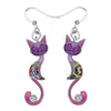 boucles d'oreilles fantaisie chat - Vraiment-chat