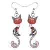 boucles d'oreilles fantaisie chat - Vraiment-chat