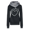 Load image into Gallery viewer, Sweat-shirt Coeur de chat - Vraiment-chat