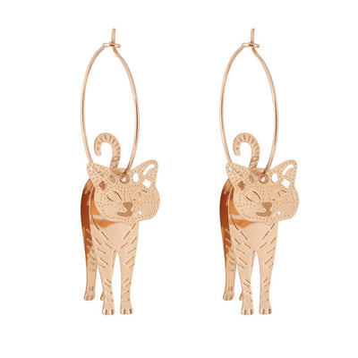 Boucles d'Oreilles Chat Articulé - Vraiment-chat