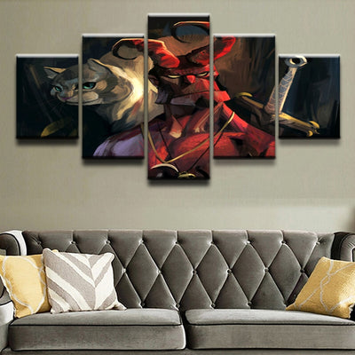 tableau chat moderne Hellboy - Vraiment-chat