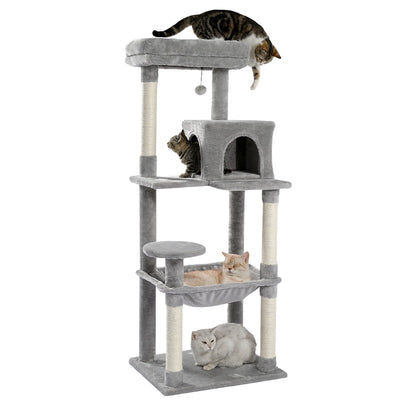 Grand Arbre à Chat avec Cabane