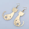 boucles d'oreilles chat noir - Vraiment-chat