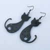 boucles d'oreilles chat noir - Vraiment-chat