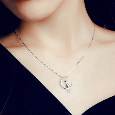 Pendentif Chat sur la Lune - Vraiment-chat