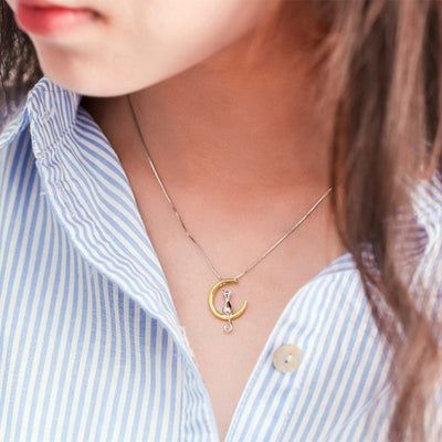 Pendentif Chat sur la Lune - Vraiment-chat