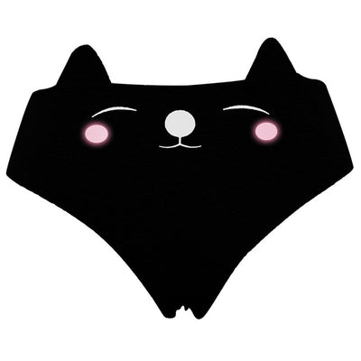 culotte avec un chat Souriant Noire - Vraiment-chat