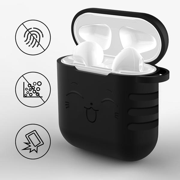 Protection pour Airpods Chat en Silicone - Vraiment-chat