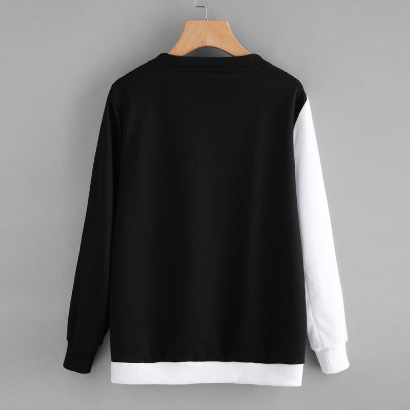 Pull Noir et Blanc Chat - Vraiment-chat