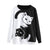 Pull Noir et Blanc Chat - Vraiment-chat