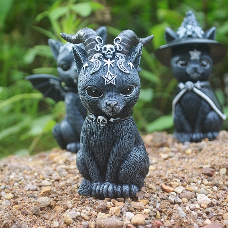 Statue Chat Extérieur Halloween