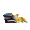 Statue Chat Assis Orange