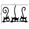 Sticker mural chats noirs - Vraiment-chat