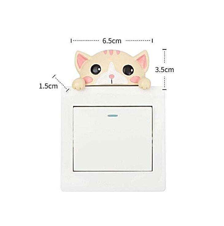 Sticker Chat 3D pour prise ou interrupteur - Vraiment-chat