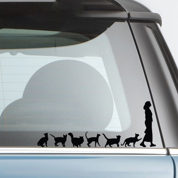 Sticker chat pour voiture CAT LADY – Vraiment-chat