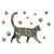 Objet Chat<br/>Sticker Mural Coloré - Vraiment-chat