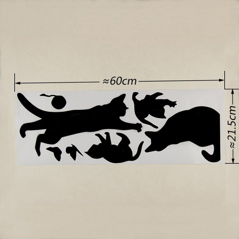 Sticker Mural Famille de Chats - Vraiment-chat
