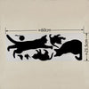 Sticker Mural Famille de Chats - Vraiment-chat